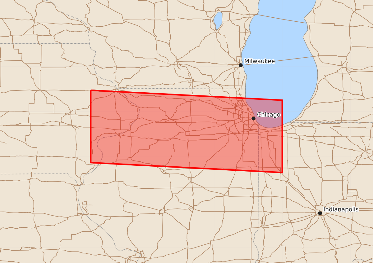 Risk area map for Watch 451 Outline