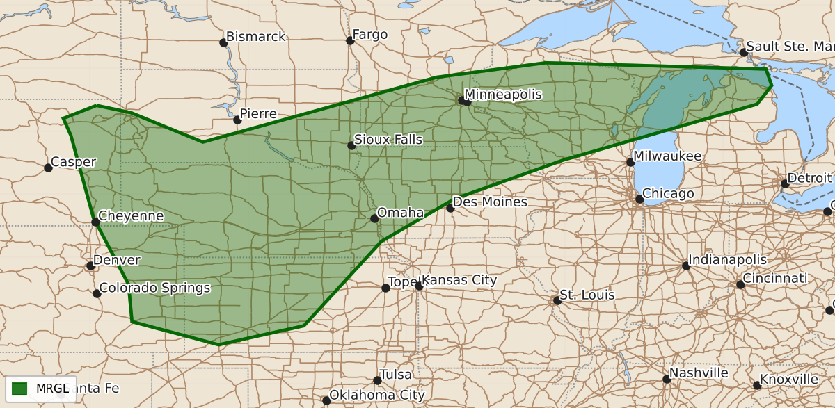 Risk area map for Day 3 Areal Outline