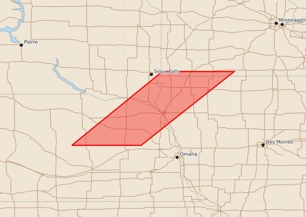 Risk area map for Watch 420 Outline