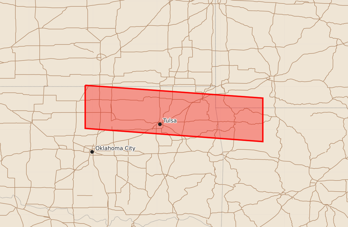 Risk area map for Watch 330 Outline