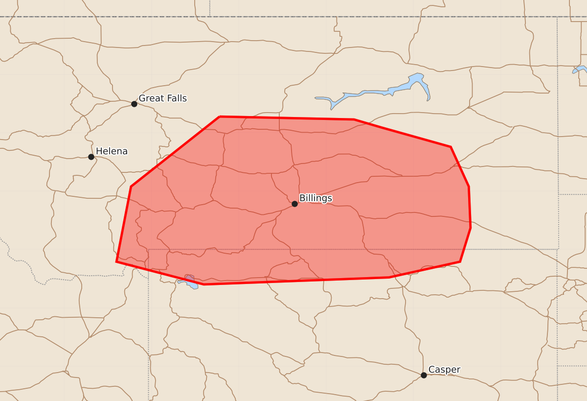 Risk area map for Mesoscale Discussion 2026