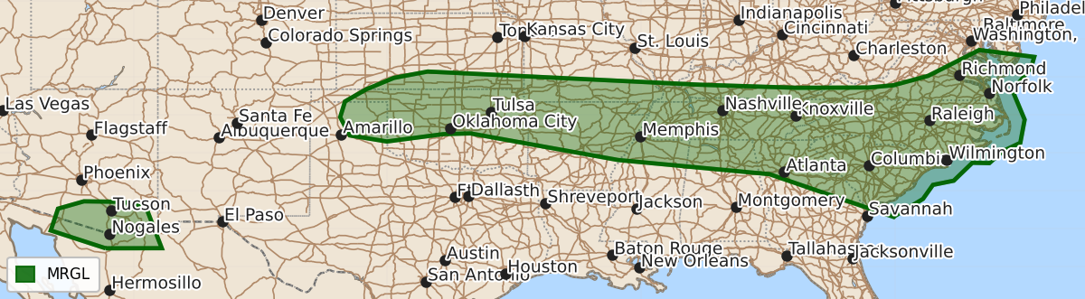 Risk area map for Day 3 Areal Outline