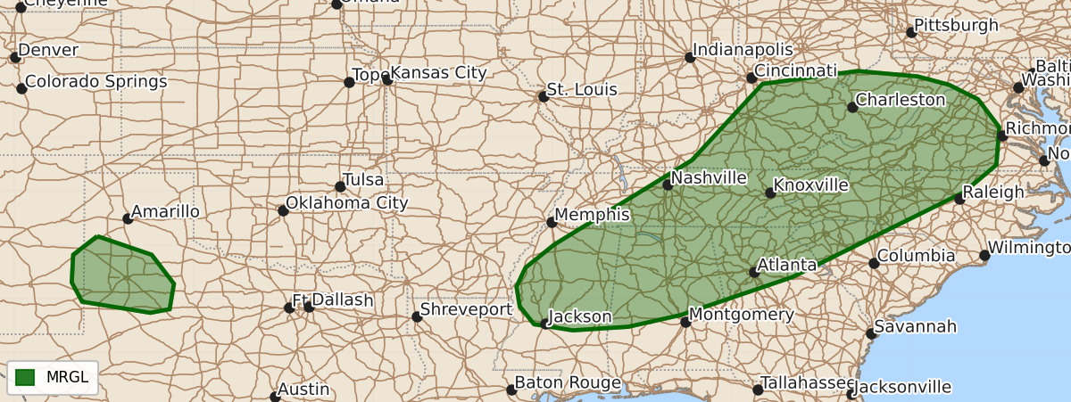 Risk area map for Day 1 Convective Outlook