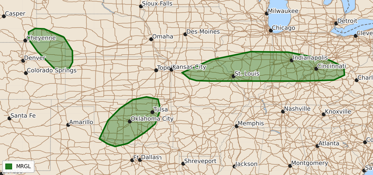 Risk area map for Day 3 Convective Outlook