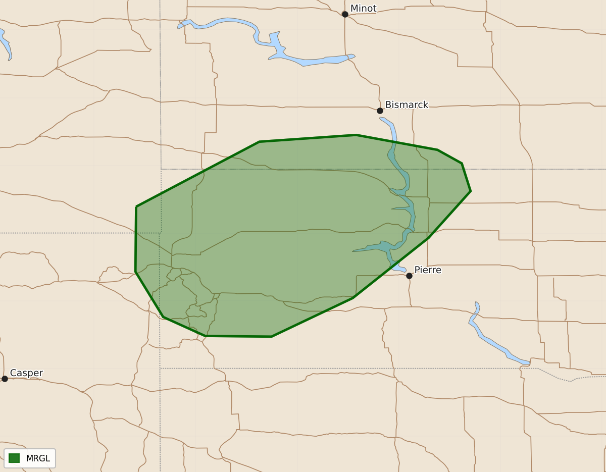 Risk area map for Day 1 Areal Outline