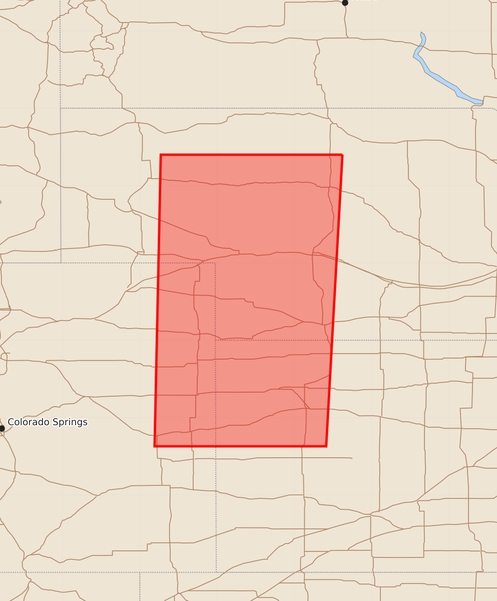 Risk area map for Watch 364 Outline