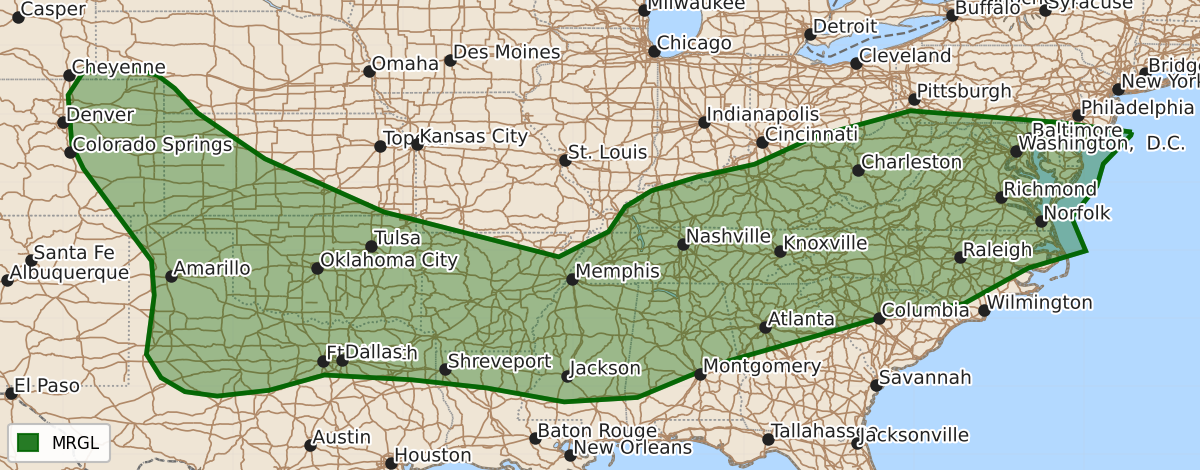 Risk area map for Day 3 Convective Outlook