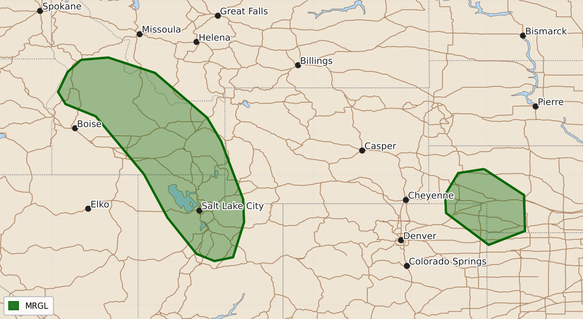 Risk area map for Day 1 Areal Outline