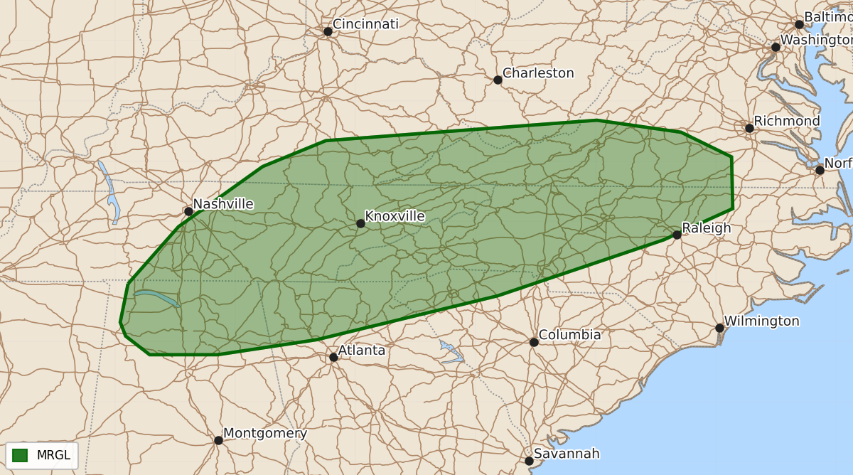 Risk area map for Day 3 Areal Outline