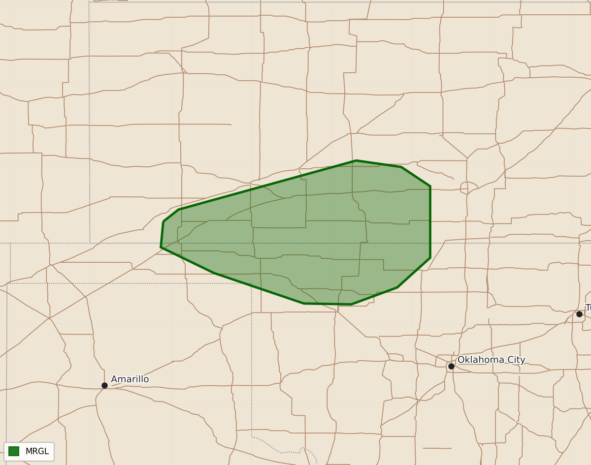 Risk area map for Day 1 Areal Outline