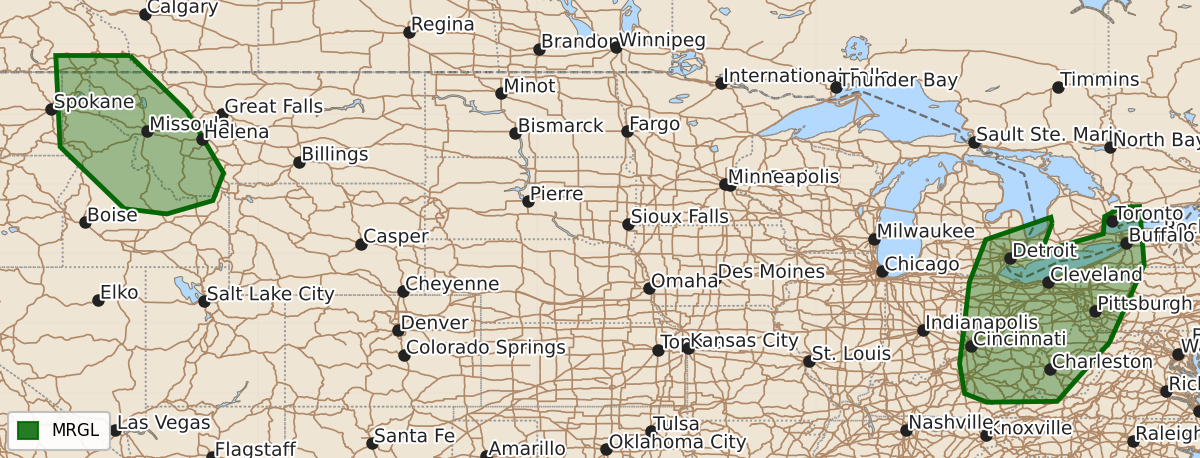 Risk area map for Day 3 Areal Outline