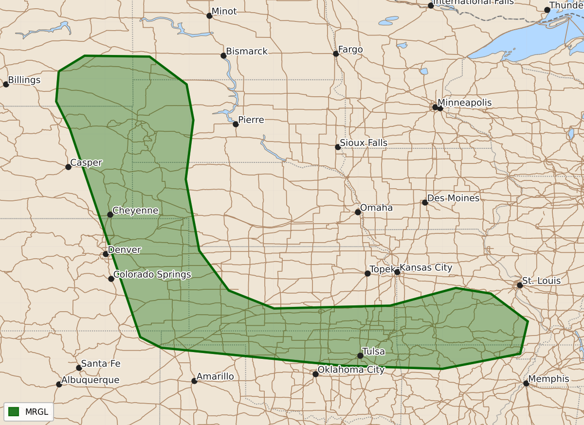 Risk area map for Day 3 Convective Outlook