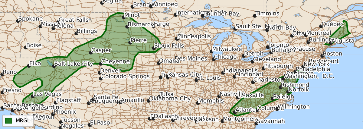 Risk area map for Day 1 Areal Outline
