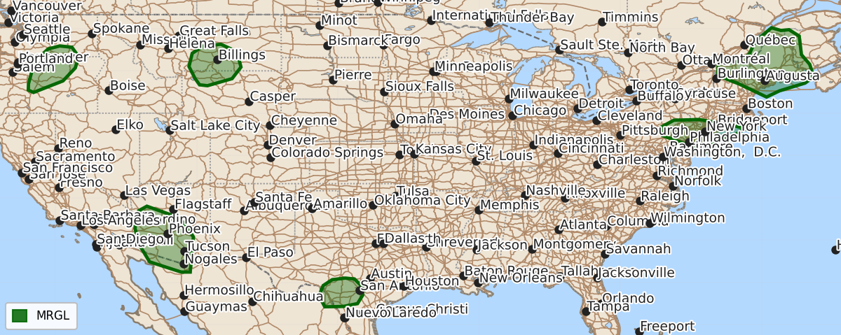 Risk area map for Day 1 Areal Outline