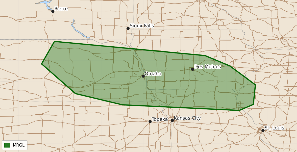 Risk area map for Day 3 Areal Outline