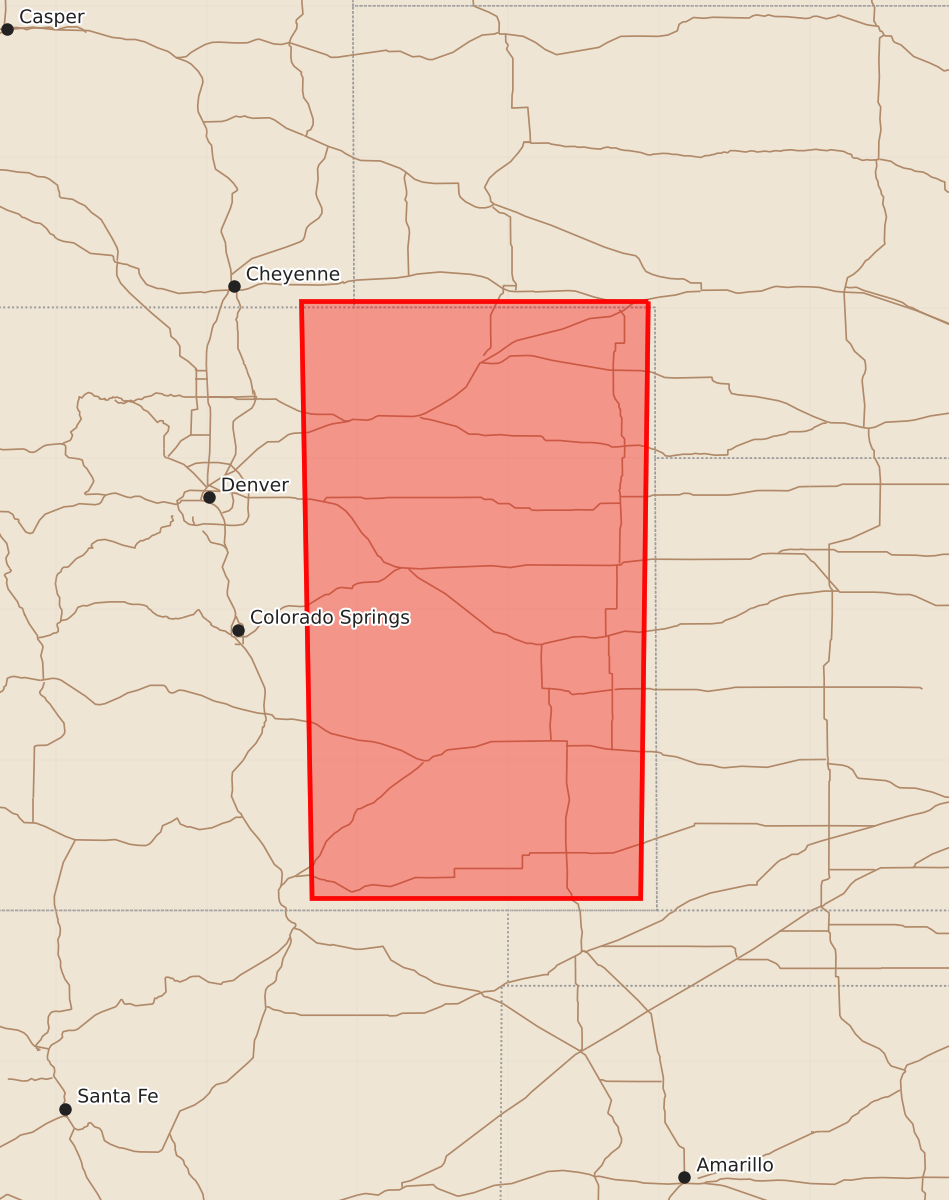 Risk area map for Watch 377 Outline