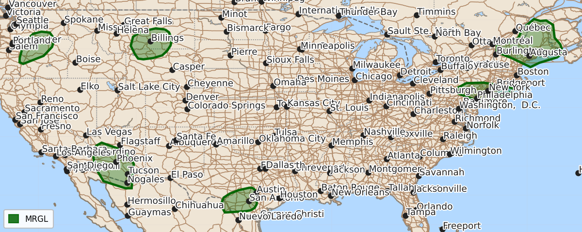 Risk area map for Day 1 Areal Outline