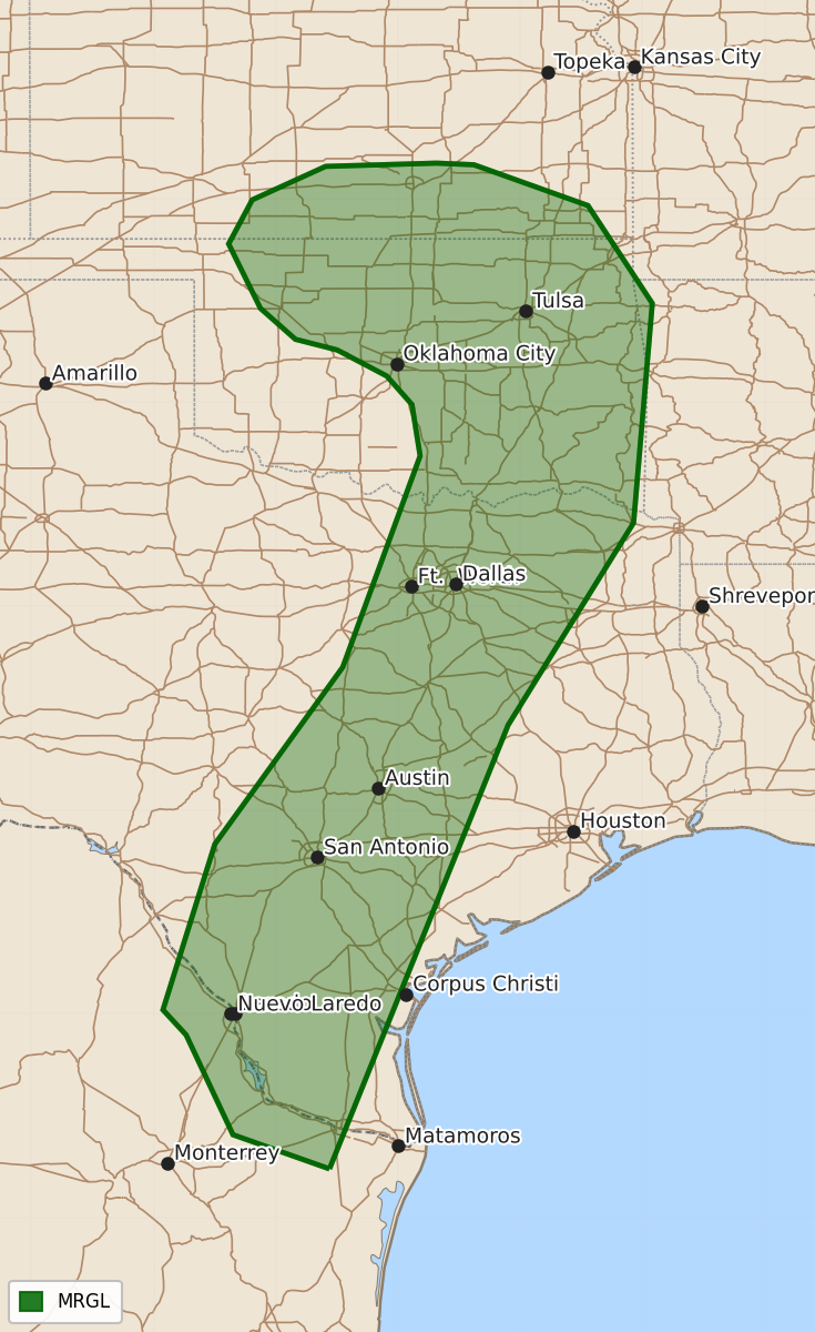Risk area map for Day 2 Convective Outlook