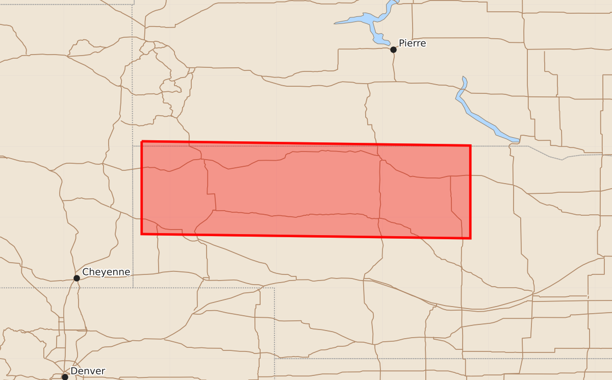Risk area map for Watch 592 Outline