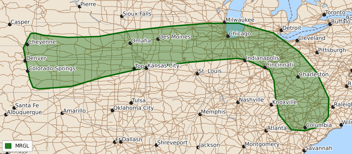 Risk area map for Day 3 Areal Outline
