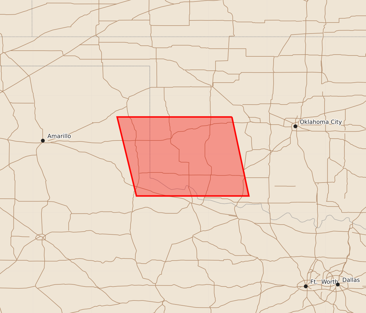 Risk area map for Watch 380 Outline