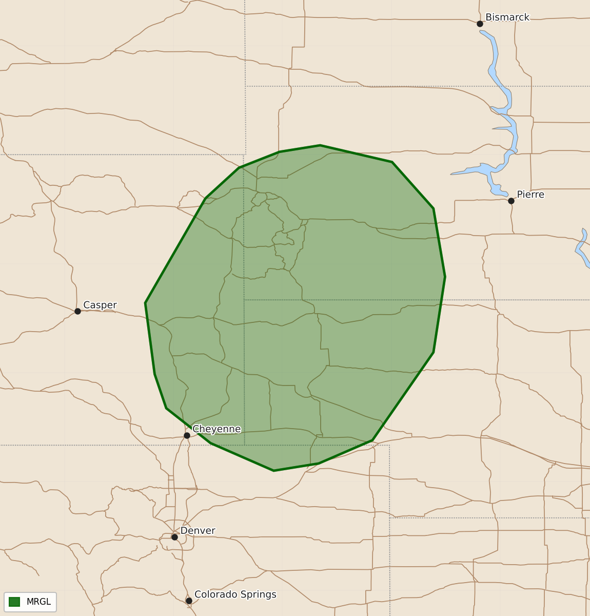 Risk area map for Day 1 Convective Outlook