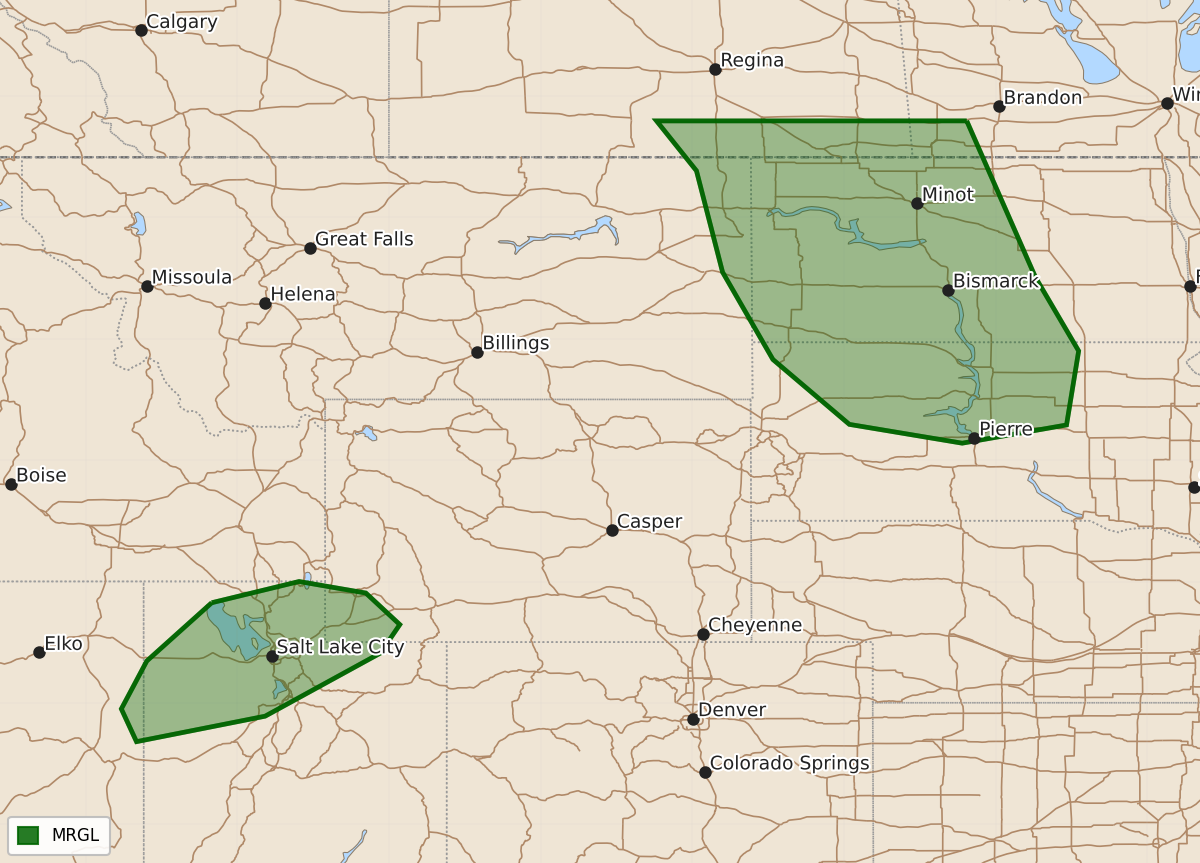 Risk area map for Day 3 Areal Outline