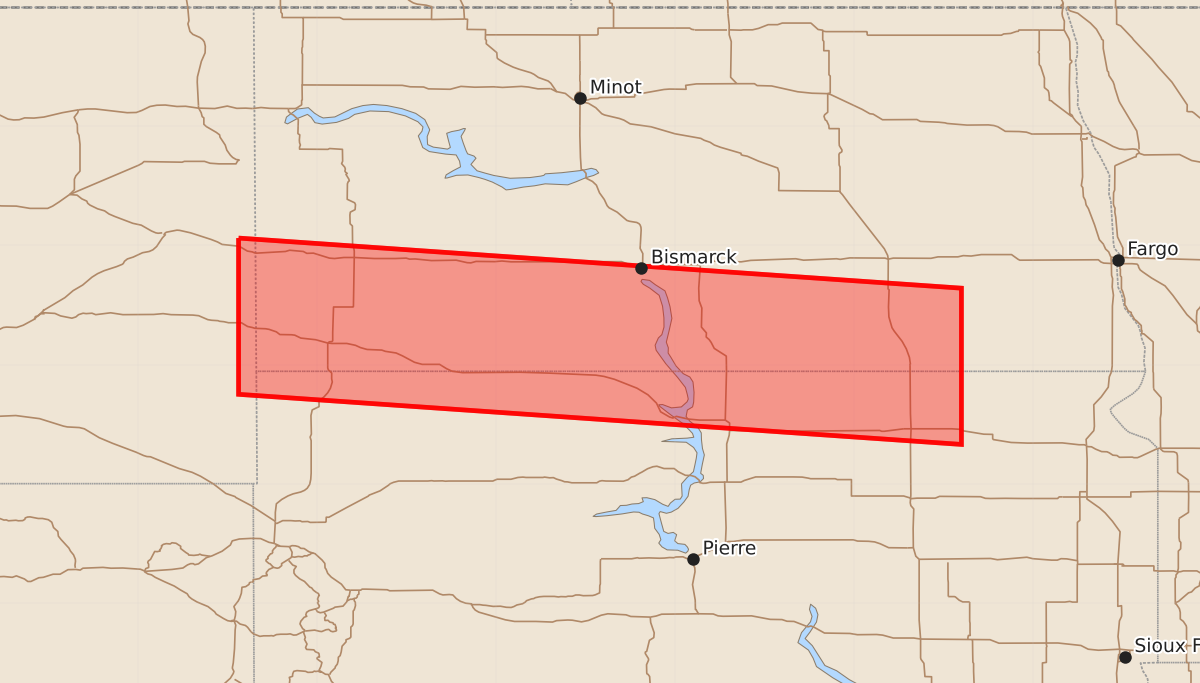 Risk area map for Watch 570 Outline