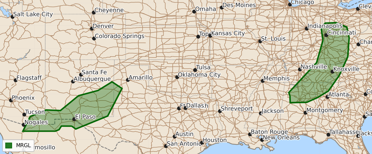 Risk area map for Day 1 Areal Outline