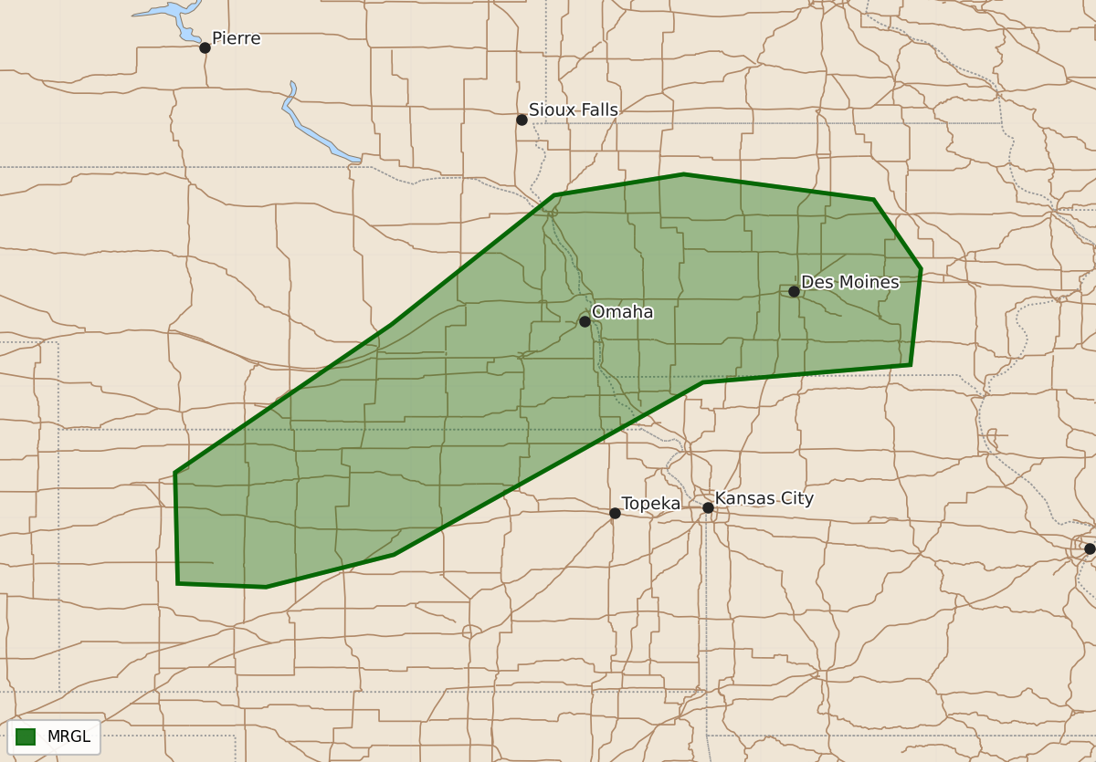 Risk area map for Day 3 Areal Outline