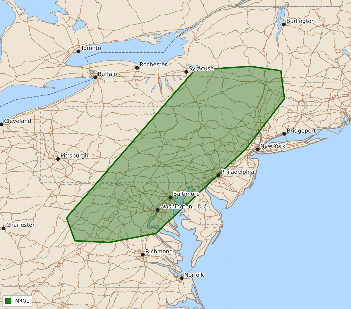 Risk area map for Day 3 Areal Outline