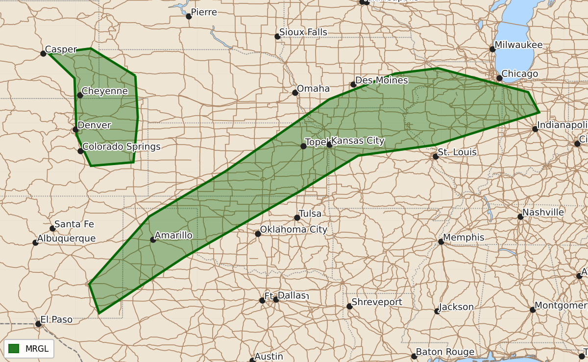 Risk area map for Day 3 Areal Outline