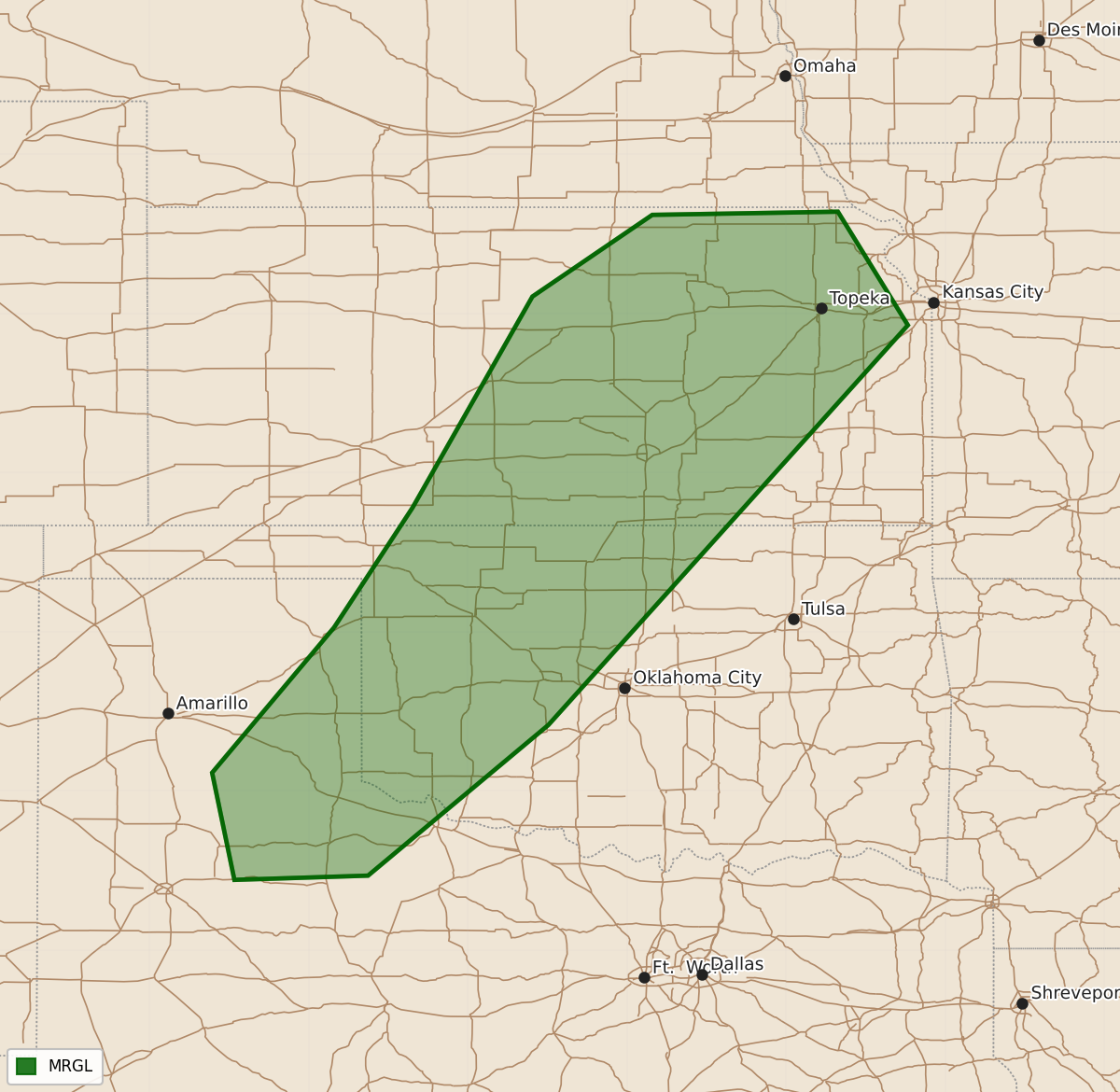 Risk area map for Day 3 Areal Outline
