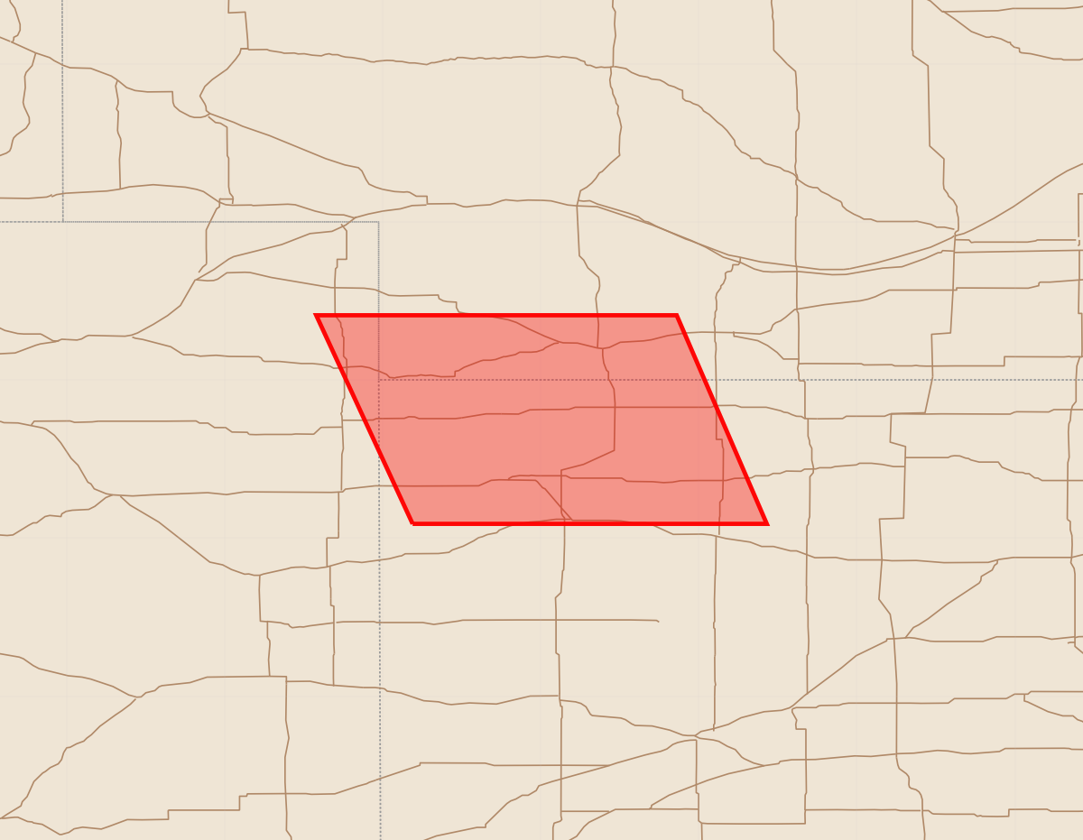 Risk area map for Watch 551 Outline