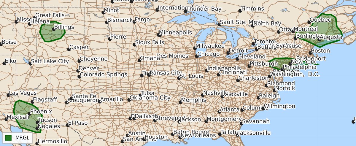 Risk area map for Day 1 Areal Outline
