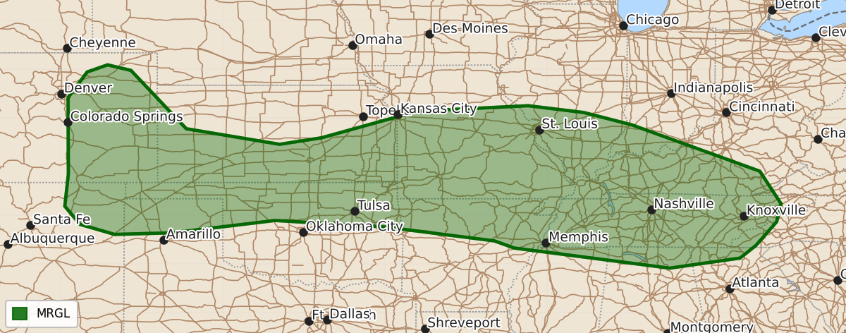 Risk area map for Day 3 Areal Outline