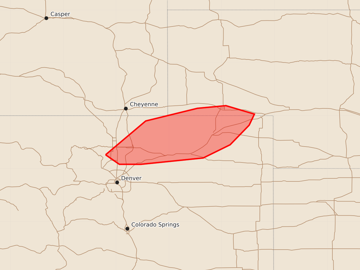 Risk area map for Mesoscale Discussion 1435