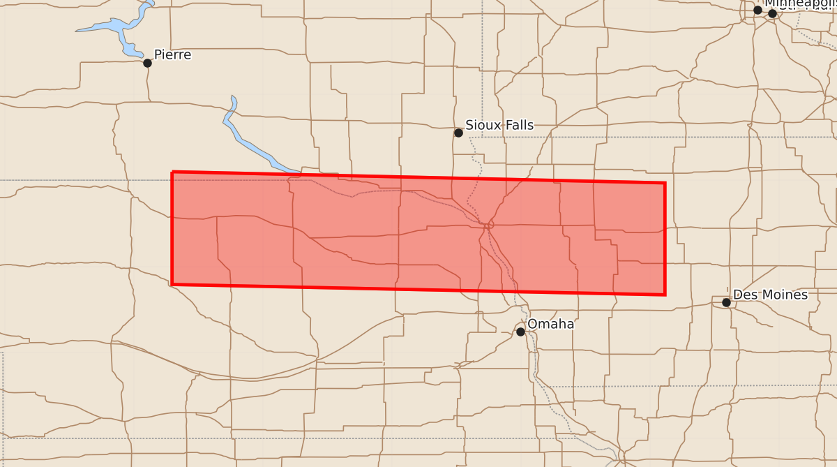 Risk area map for Watch 444 Outline