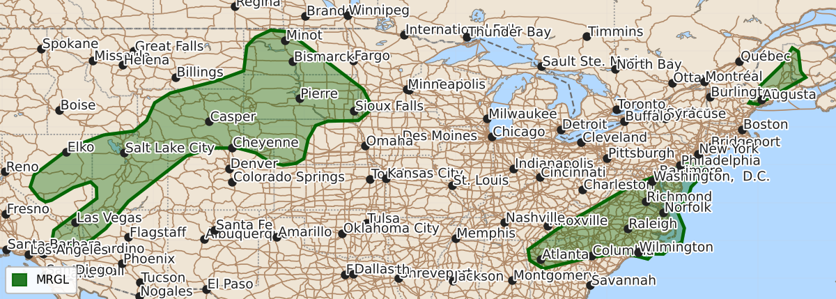 Risk area map for Day 1 Areal Outline