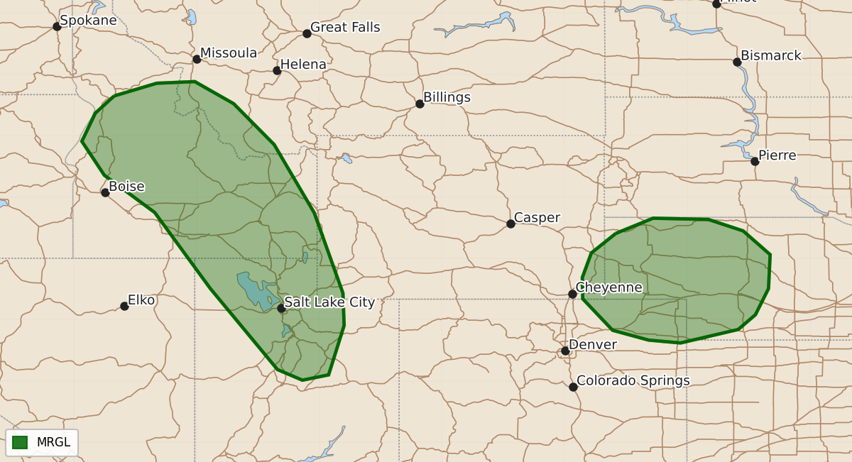 Risk area map for Day 1 Areal Outline
