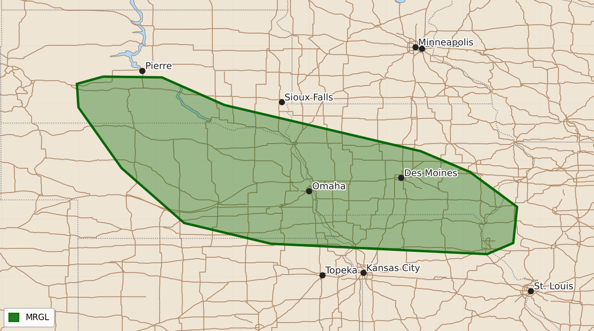 Risk area map for Day 3 Areal Outline