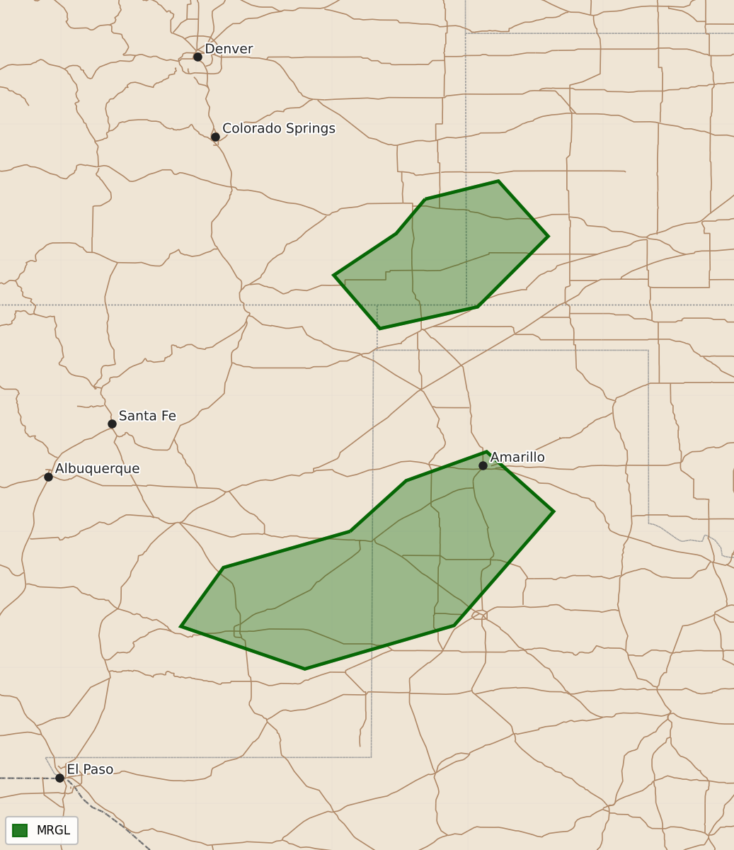 Risk area map for Day 1 Areal Outline