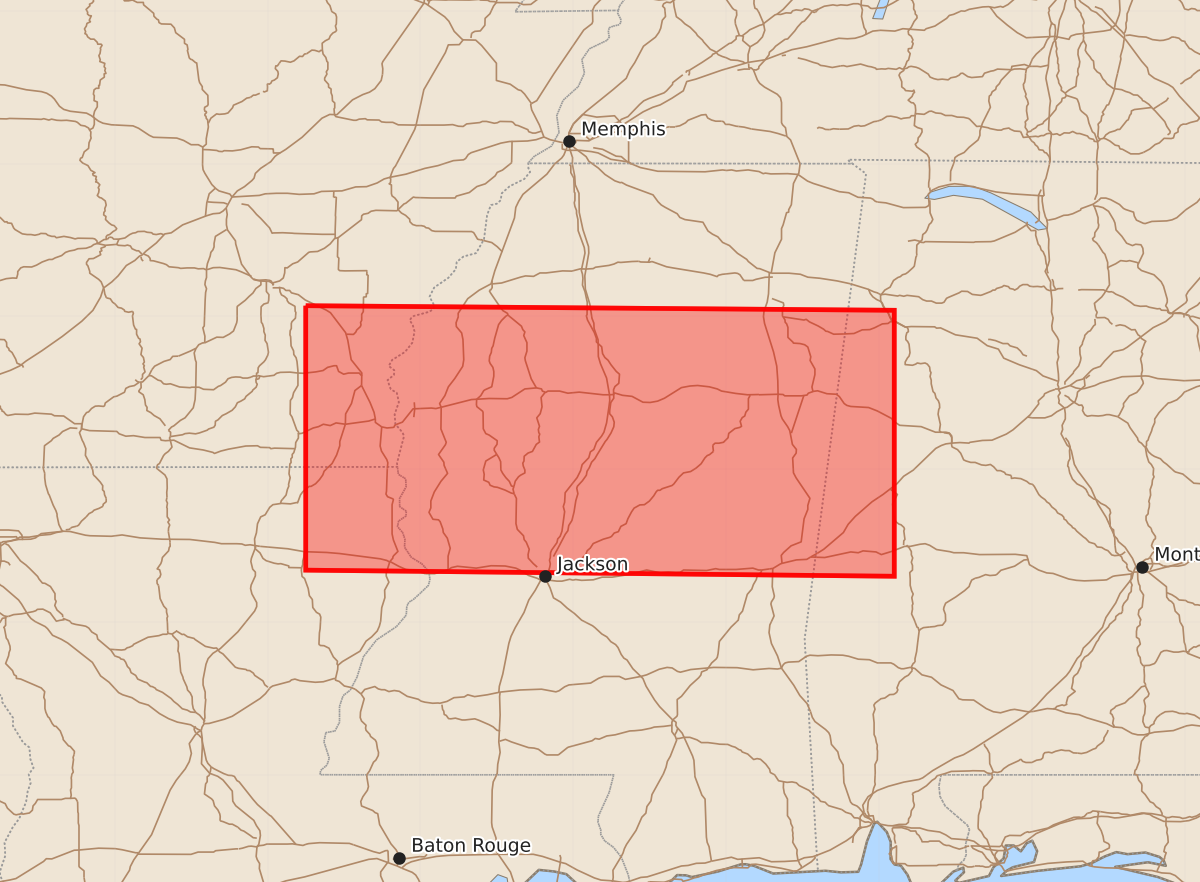 Risk area map for Watch 606 Outline