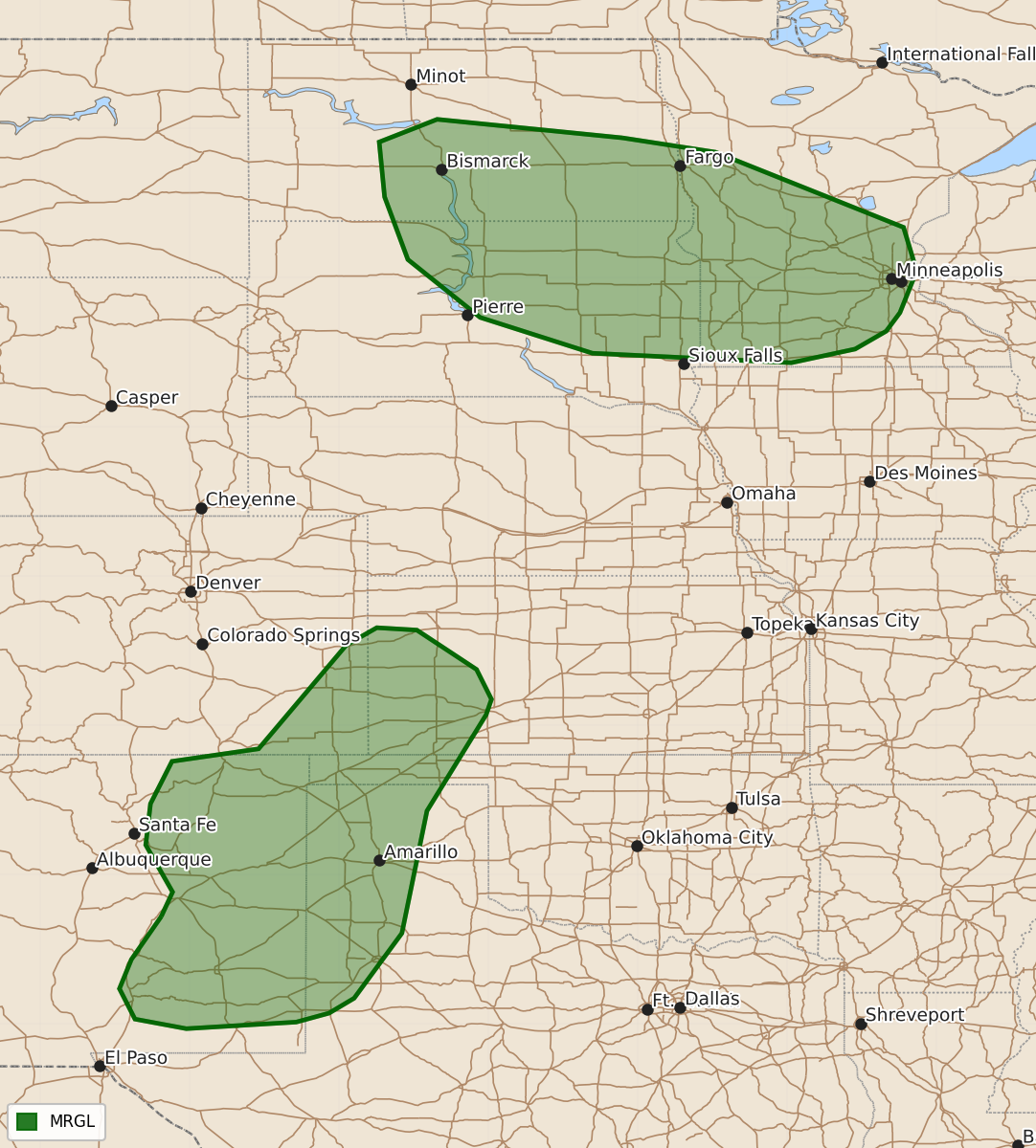 Risk area map for Day 1 Convective Outlook