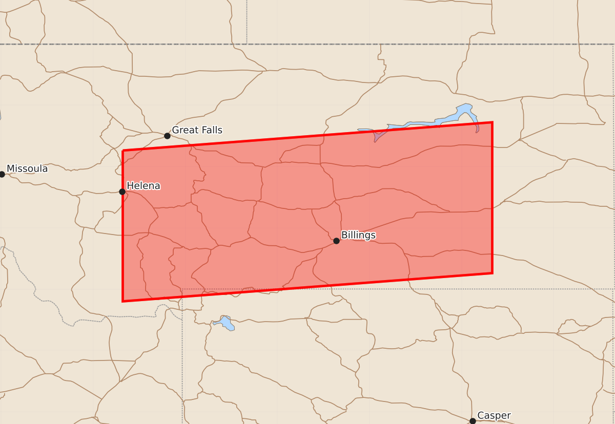 Risk area map for Watch 514 Outline