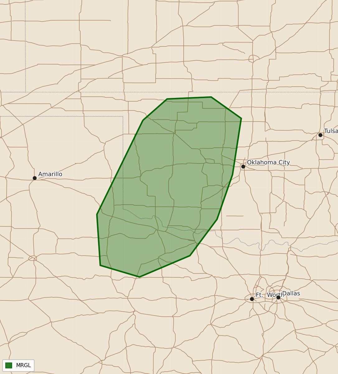 Risk area map for Day 1 Areal Outline
