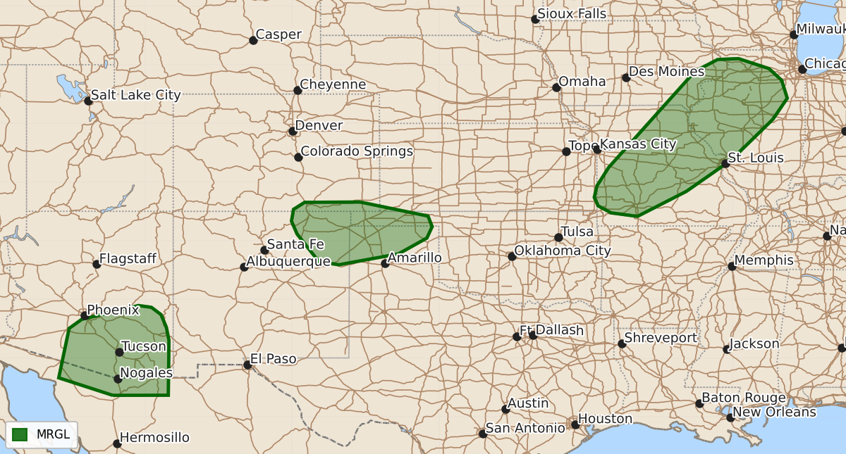 Risk area map for Day 1 Areal Outline