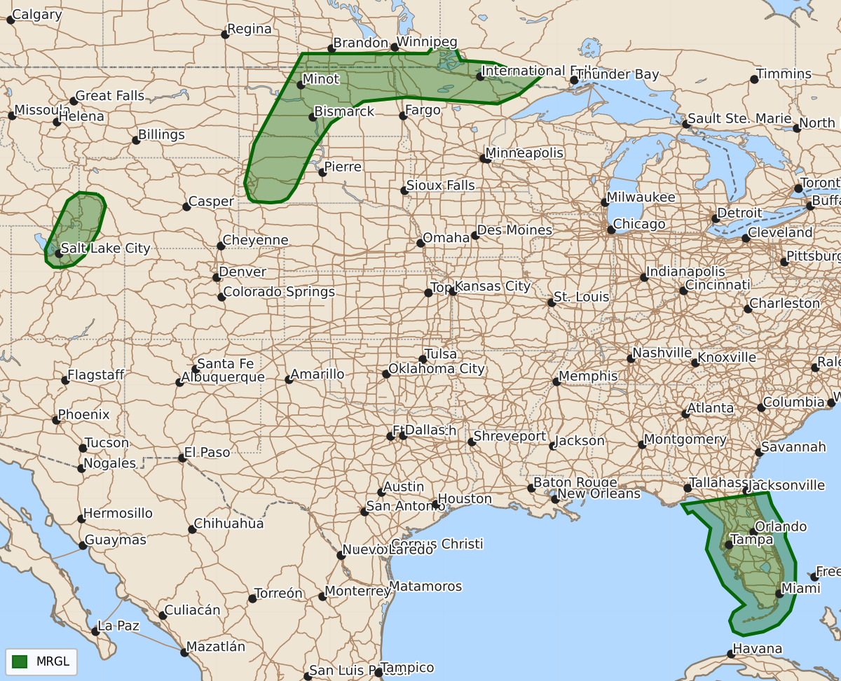 Risk area map for Day 1 Areal Outline