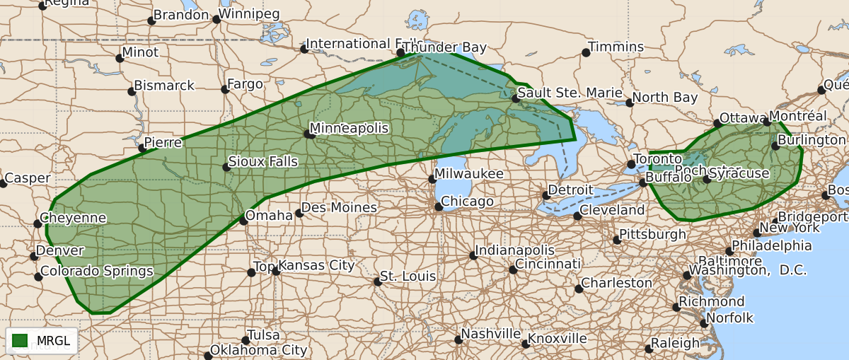 Risk area map for Day 3 Areal Outline