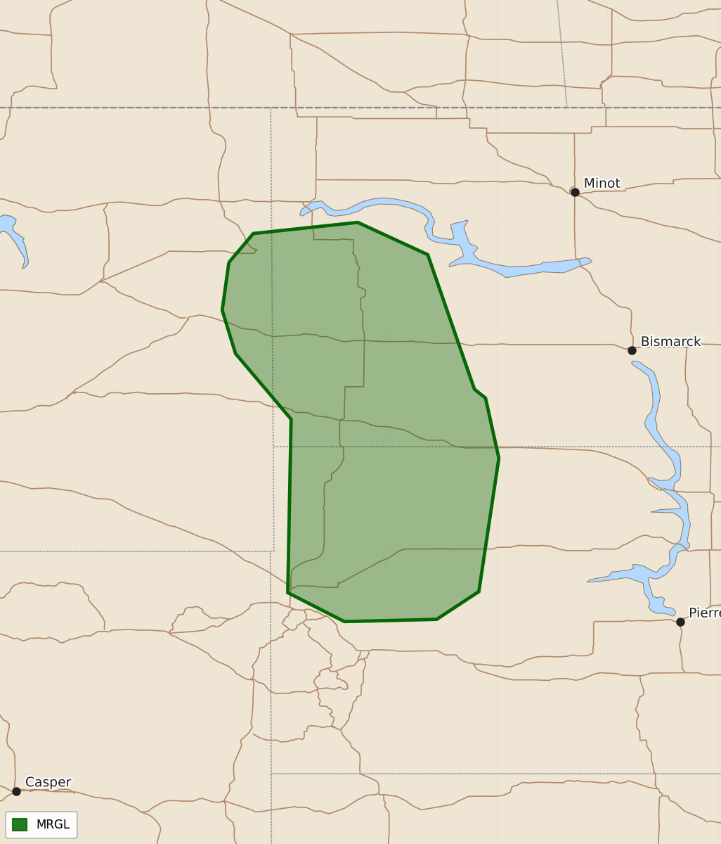 Risk area map for Day 1 Areal Outline